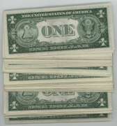 Super lot of 76 Crisp AU to CU $1 Silver Certificate, 1935 & 1957