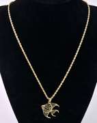 Ravishing Fish Pendant Necklace in 14K Yellow Gold