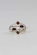 Sterling Silver Natural Garnet Gemstone Ring