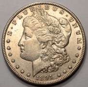 1891-CC Original Morgan Silver Dollar Circulated With Luster!