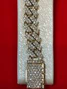 CERTIFIED BRAND NEW MEN'S CUBA LINK DIAMOND BRACELET