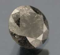 Beautiful 1.05ct silver and black Diamond solitare
