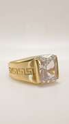 Men's 14kt Solid Yellow Gold & CZ Ring