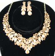 Set Of Fashion Jewelry Neck Lace And Earrings