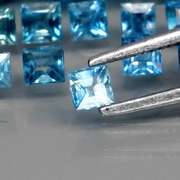 Multi-hue 3.46ct blue Sapphire set