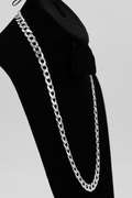 Men's 10mm Solid .925 Sterling Silver Flat Curb Chain Link Italy Necklace 26"