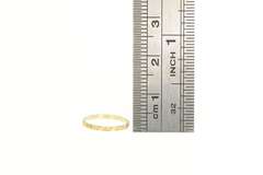 10K Yellow Gold Victorian Floral Orange Blossom Child's Baby Ring