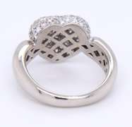 Handsome Platinum 2cts Diamond Heart Shaped Ring