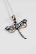 Sterling Silver Blue Topaz Pendant
