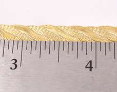 Brilliant Braided Herringbone Necklace in 14K Yellow Gold