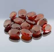 Gorgeous color! All natural 58.49ct Hessonite Garnet set