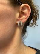 LeVian Diamond Huggie Earrings Made in 18k White Gold