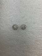 NEIL LANE 14K WHITE GOLD AND DIAMOND STUD EARRINGS