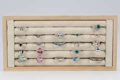 .925 Sterling Silver Curated Ring Set 20 RIng Lot Various Sizes & Styles