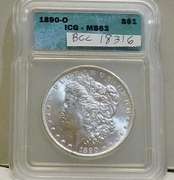 1890-O Morgan Dol  ICG  MS-63 Premium
