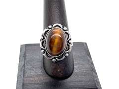 Lot Liquidation! 5 Mixed Tibetan Silver Gemstone Rings