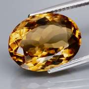 Glistening 8.67ct oval rich golden Citrine