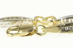 14K White Gold 0.50 Ctw Diamond I Love You Heart Tennis Bracelet