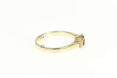 14K Yellow Gold 0.88 Ctw Natural Ruby Diamond Engagement Ring