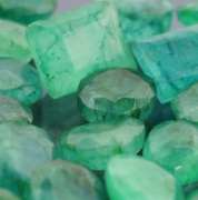 Heavy 243ct collection of Emeralds