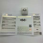 CERTIFIED LADIES 14K WHITE GOLD AND DIAMOND ENGAGEMENT RING