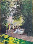 Claude Monet, Parisinas Enjoying the Parc Monceau