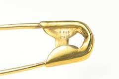 14K Yellow Gold Safety Pin Simple Diaper Bar Pin/Brooch