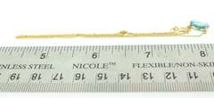 14kt Yellow Gold & Blue Topaz Pendant Necklace