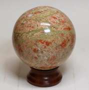 Eye catching 5,040ct Unakite sphere