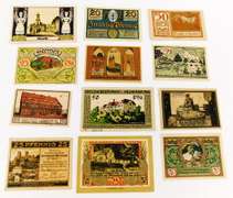 12 Foreign Paper Money Bills, 1920's