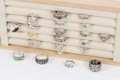 Sterling Silver Ring Assortment Various Sizes & Styles (20 Ring Lot)
