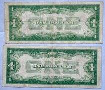 V1928 A &1934 $1 Funnyback Silver Certificates