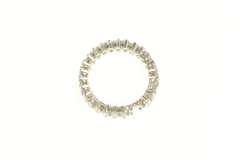 Platinum 1.76 Ctw Marquise Diamond Wedding Band Ring