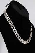 .925 Sterling Silver 13.5mm Anchor Link Chain 18 Inches