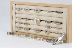 .925 Sterling Silver Curated 26 Ring Lot Various Sizes & Styles