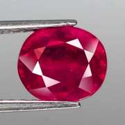 Vivid imperial red 3.04ct oval cut Ruby