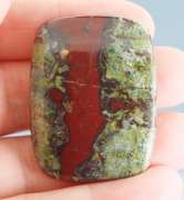 Incredible liquid luster on this 95.34ct natural Bloodstone