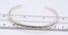 Vintage 925 Sterling Silver Cuff Bangle
