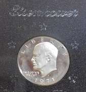 1971 PRF Silver Ike Dollar GEM