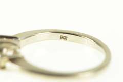 14K White Gold 0.20 Ctw Three Stone Princess Engagement Ring