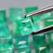 Collectors 3.47ct real Colombian Emerald 16 piece set