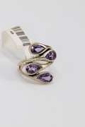 Sterling Silver Natural Amethyst Gemstone Ring