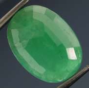 Smoky green 4.36ct Colombian Emerald