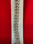 CERTIFIED BRAND NEW MEN'S CUBA LINK DIAMOND BRACELET