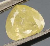 Rare .28ct pear cut canary yellow Diamond