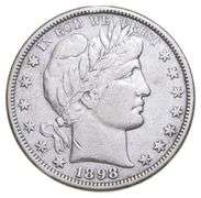 1898-S Barber Half Dollar