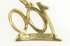 10K Yellow Gold 0.25 Ctw Diamond 100 Percent Symbol Charm/Pendant