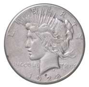 1928 Peace Silver Dollar