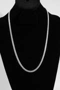 .925 Sterling Silver 5mm Miami Cuban Link Chain 24 Inches