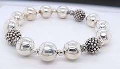 925 Sterling Silver Ball Bead Bracelet
